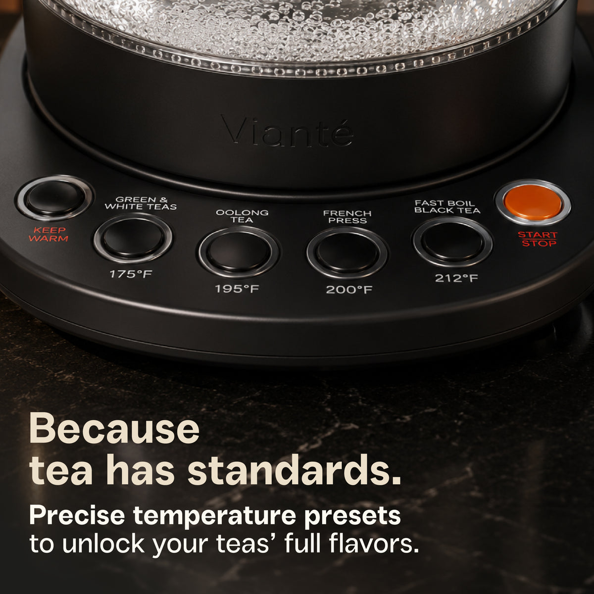 Alba & Luxury Tea Set - Black