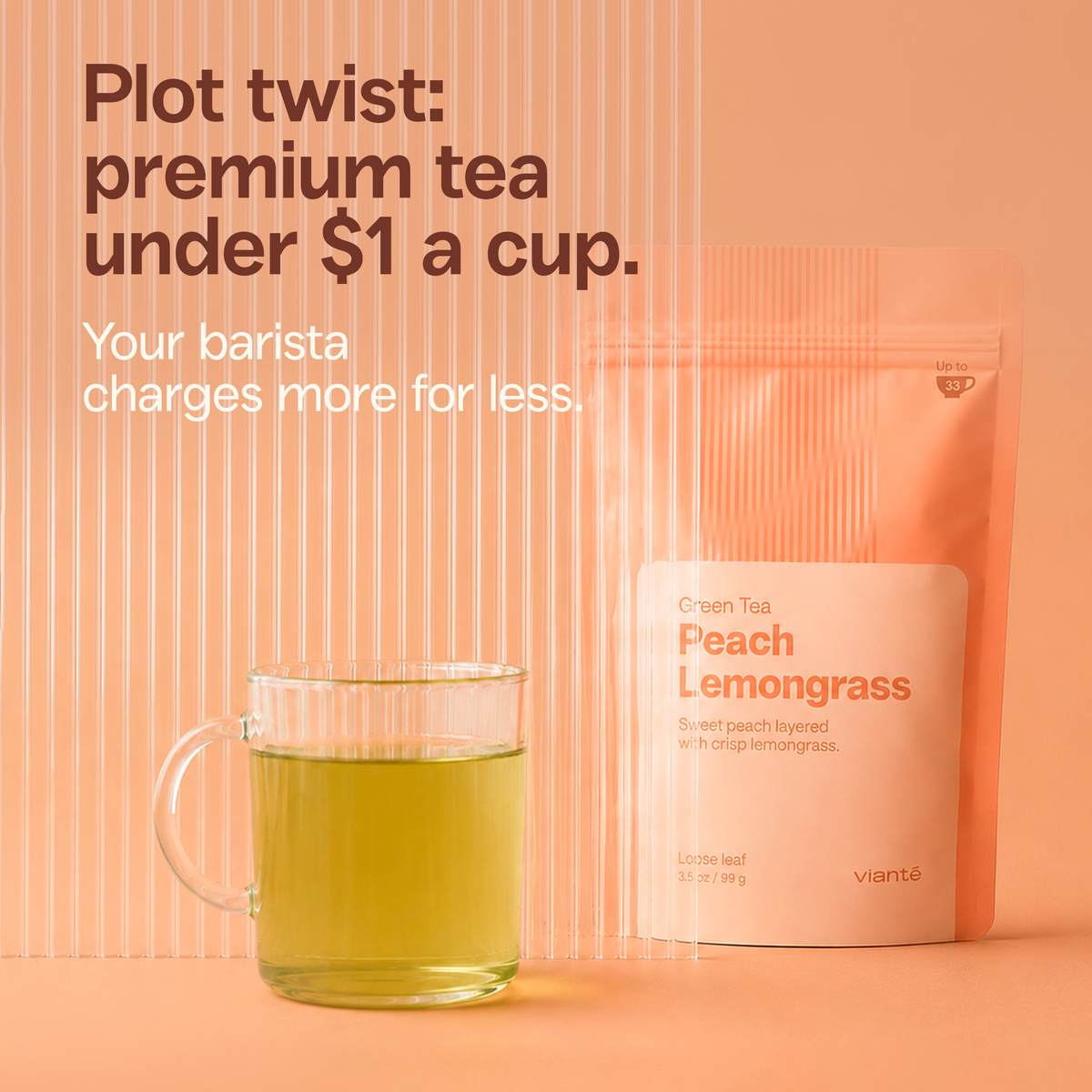 Peach Lemongrass - Green Tea