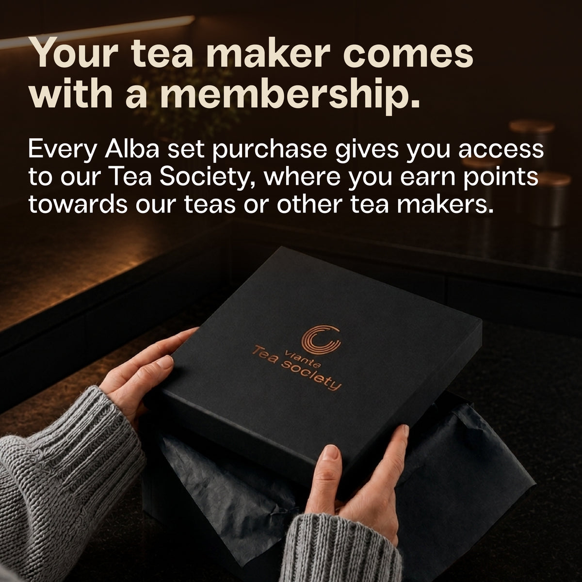 Alba & Luxury Tea Set - Black